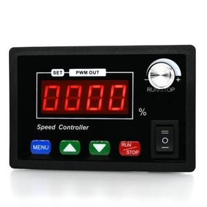 DC10-55V 40A Controller motore a corrente continua PWM velocità regolabile 4-bit Display digitale contagiri interruttore pulsante manopola regolazione della velocità - Product Image 1