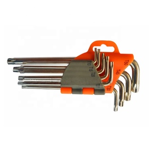 ชุดกุญแจ Torx 9ชิ้น,กุญแจอัลเลนขนาดเล็กแขนสั้นยาวกุญแจอัลเลน - Product Image 1