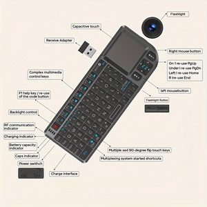 Factory Wholesale Wireless Mini <strong>Keyboard</strong> 7 Color Backlit <strong>Keyboard</strong> 2.4G Touchpad Handheld <strong>Keyboard</strong> for PC <strong>Android</strong> TV Box - Product Image 2