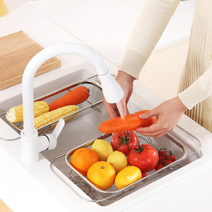 Thép không gỉ drainer giỏ bồn rửa nhà bếp mở rộng <span class=keywords><strong>WASHLET</strong></span> drainer giá đa chức năng bộ đồ ăn và đũa cống giá - Product Image 5