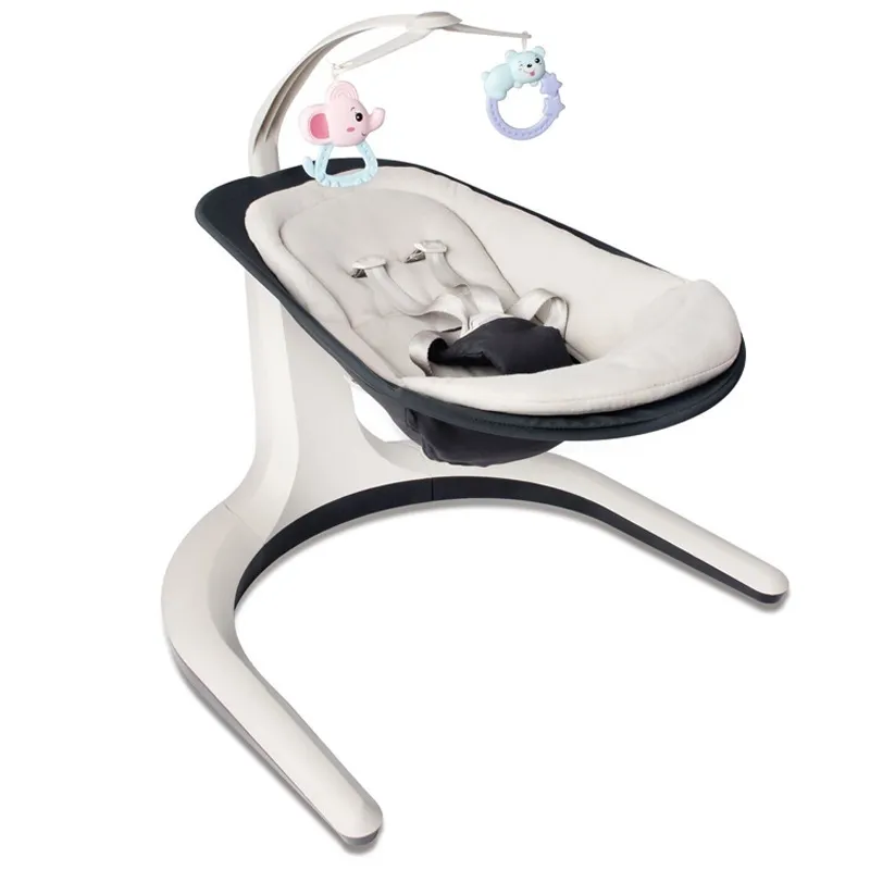 Caliente Nueva cuna vibratoria personalizada juguete columpio vibrador bebé mecedora juguete columpio tumbona eléctrica para bebé y cuna