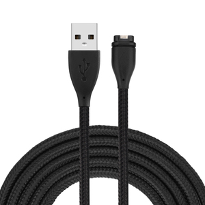 Trendybay尼龙直<span class=keywords><strong>USB</strong></span>公充电电缆适配器数据传输充电器线，适用于Garmin Fenix 5智能手表充电器