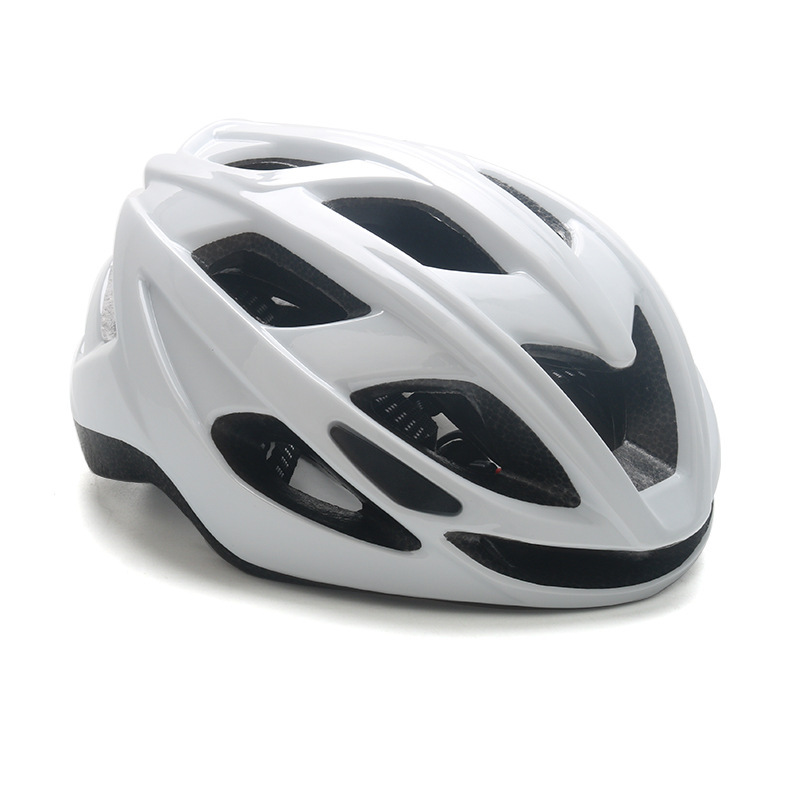 Casque blanc brillant - sans feu arrière