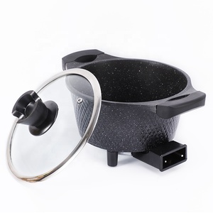 多機能無煙電気フライパン電気ラウンドポット家庭用電気ミニ炊飯器 - Product Image 3