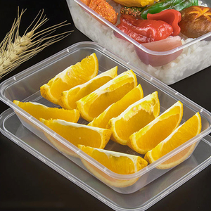 射出技術長方形の電子レンジ対応使い捨てプラスチック食品ボックス650ml 750ml 500ml 1000mlテイクアウェイ食品容器 - Product Image 5