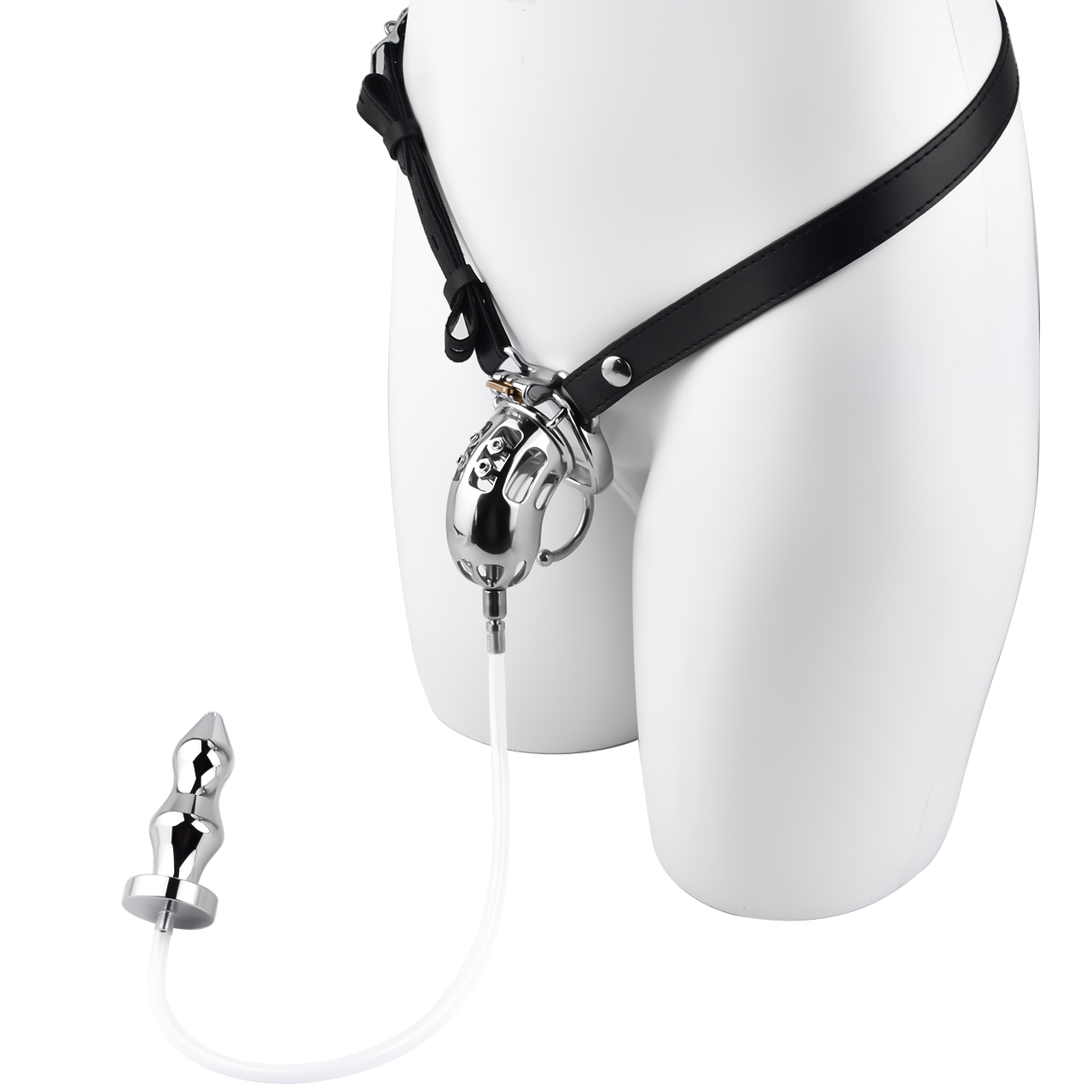 Curved ring+belt+GS001 silver