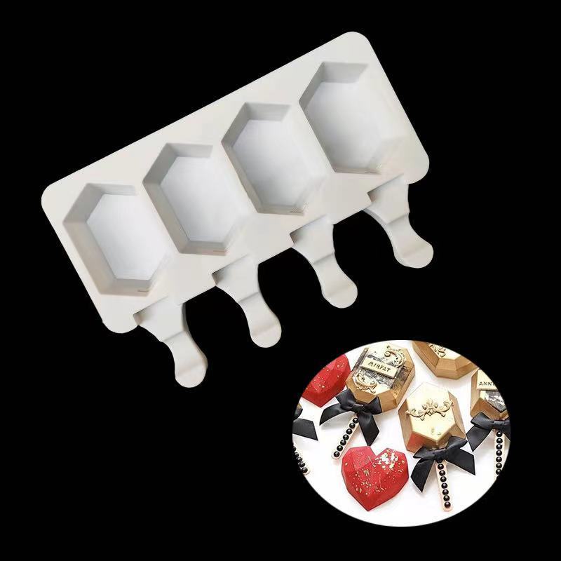 4 cavity hexagon shape white