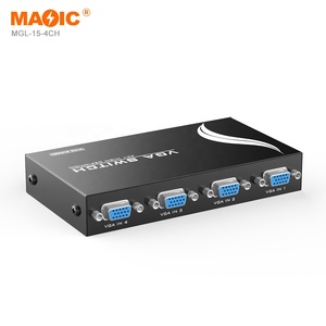 Conmutador Vga de 4 en 1 salida, conmutador Vga bidireccional, conmutador de vídeo Full Hd para monitor