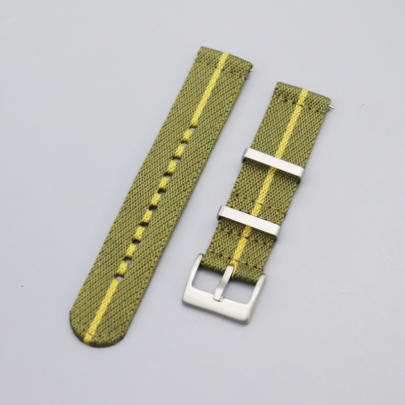 boucle verte et abricot-argent