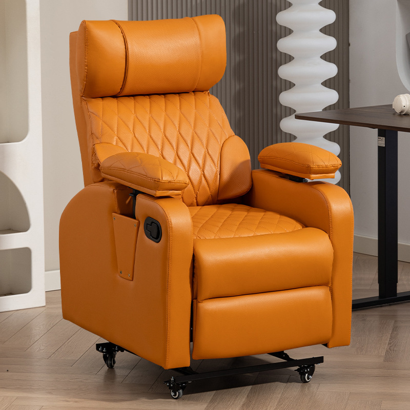 Orange-perforated automotive leather