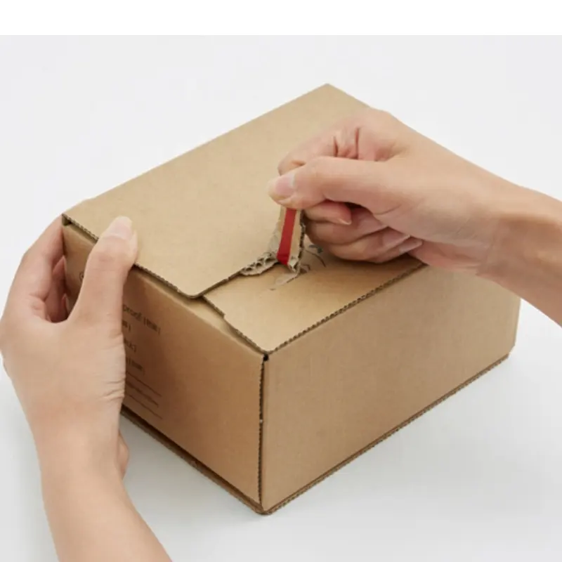 Caja de correo marrón personalizada para expreso hecha en China a bajo precio pero con caja de papel biodegradable de buena calidad para zapatos OEM ODM