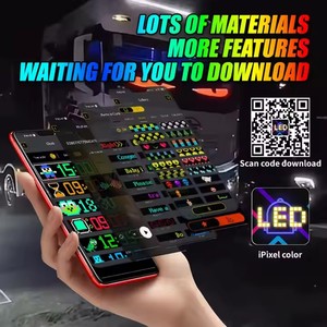 App-programmabile LED digitale matrice di luce pannello USB 5V auto cartello di bordo per la decorazione esterna di scorrimento del messaggio in ufficio - Product Image 2