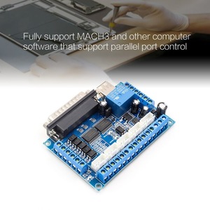 5 achsen CNC Breakout Board Schrittmotor Fahrer MACH3 Parallel Port Control Modul Controller mit Optische Koppler USB Kabel