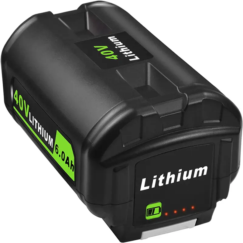 Batteria agli ioni di litio 40v 6Ah 5Ah 6000mah 18650 cella adatta per sostituzione Ryobi ricaricabile OP4050A OP40601 OP4026A