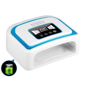 BIN紫外发光二极管指甲灯黄色蓝色快速固化指甲干燥机，带4个定时器120瓦灯，适用于家庭沙龙 - Product Image 3
