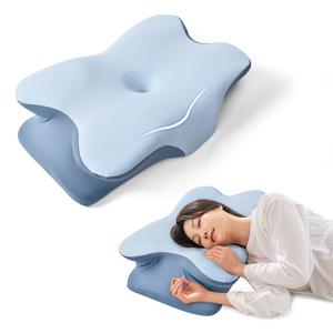 Odm OEM almohada Bộ nhớ cổ tử cung bọt cổ gối bướm hình dạng cho vai đau chỉnh hình cổ tử cung ngủ gối - Product Image 1