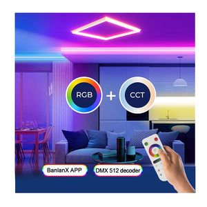 แผงไฟกรอบ RGB LED แบบปรับได้ปรับแสงได้2X2 2X4 CCT - Product Image 5