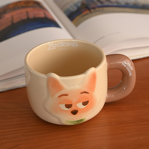 卡通牛奶设计陶瓷杯带手柄新奇咖啡杯批发和赠品 - Product Image 4