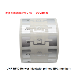 Smartrac ISO 18000 6C <strong>UHF</strong> Dogbone RFID Tag Sticker U8 Chip Disposable Adhesive Passive RFID <strong>Inlay</strong> for Inventory Tracking - Product Image 3