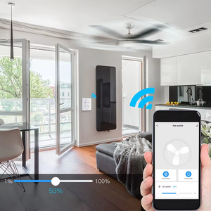 LEDEAST WS-EU-FL Tuya Wifi RF433ファンランプスイッチ天井ファンスピードコントローラーニュートラル & ライブワイヤーEUウォールボックススマートホーム用 - Product Image 3