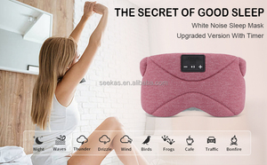 Bluetooth uyku maskesi ile zamanlayıcı ve beyaz gürültü uyku maskesi hoparlörler ile yan uyuyanlar için soğutma kumaş - Product Image 5