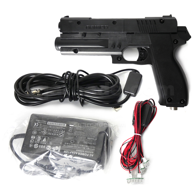 Time-crisis-3-light-guns-biack-including-4-light
