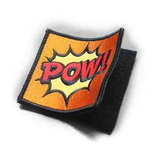 <strong>Hook</strong> and <strong>Loop</strong> Fasten Custom Logo Patch Woven Letter Designer Iron on Embroidery Patches - Product Image 4