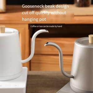 0.9L 304 Stainless Steel Black <strong>Digital</strong> Smart Pour Over Coffee Tea 360 Degree Rotational Base Electric Goose Neck Kettle - Product Image 2