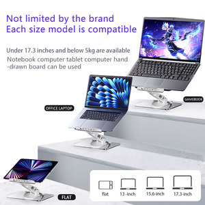 Ergonomischer Laptopst änder mit 360 drehbarer Basis Höhen verstellbarer Computer tisch Neues Produkt-Riser und Halter - Product Image 6