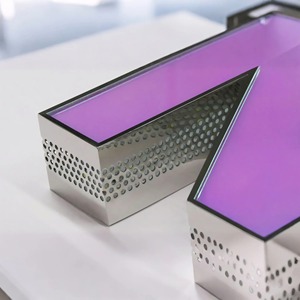 Tùy chỉnh phía trước thắp sáng đục lỗ bên kênh chữ dẫn chiếu sáng ngoài trời cửa hàng dấu hiệu cho các công ty kim loại Acrylic - Product Image 4