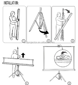 2024 Hight Quality <strong>Projector</strong> <strong>Screen</strong> With Stand PVC Projection <strong>Screen</strong> 4K HD 100'' 4:3/16: 9 Movie Curved <strong>Projector</strong> <strong>Screen</strong> - Product Image 3