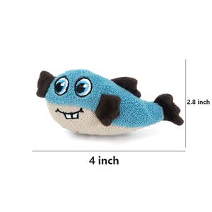ペット用品屋内インタラクティブキャットニップ充填ぬいぐるみカスタムプリントシミュレーションペット猫魚のおもちゃ猫用 - Product Image 2