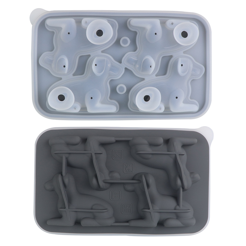 Lying Posture Labrador Ice Tray-Gray