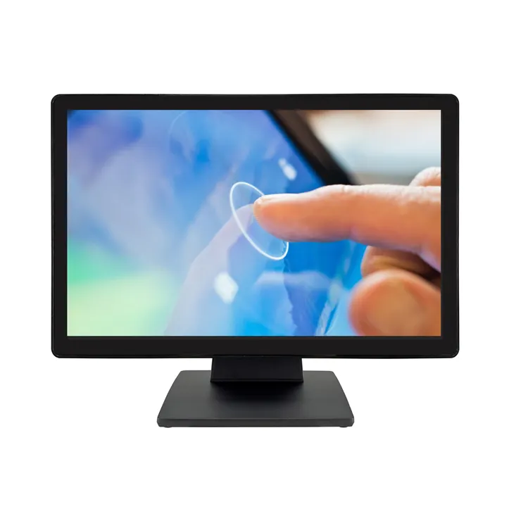 Monitor layar sentuh multi kapasitif, monitor layar sentuh 21.5 "1920*1080 dengan input VGA HD MI untuk iklan POS