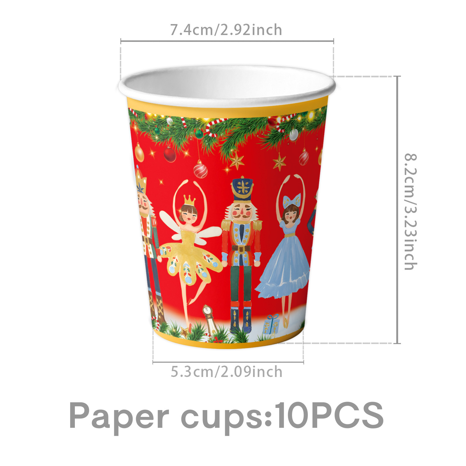 Taza de papel 9oz * 10PCs