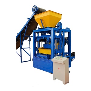 QT4-24 Semi-automatic Cement Hollow Brick Making <strong>Machine</strong> Production Line <strong>Interlock</strong> Paving <strong>Block</strong> Moulding From China - Product Image 1
