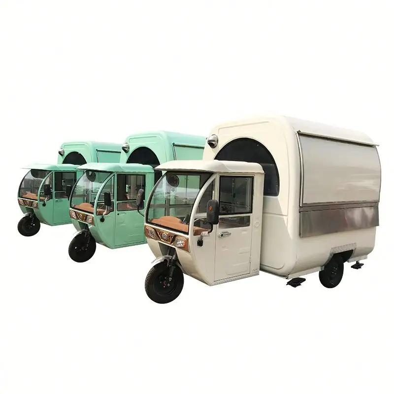 Venta caliente móvil quiosco de comida Malasia helado camión de comida Crepe carrito de comida con precio bajo