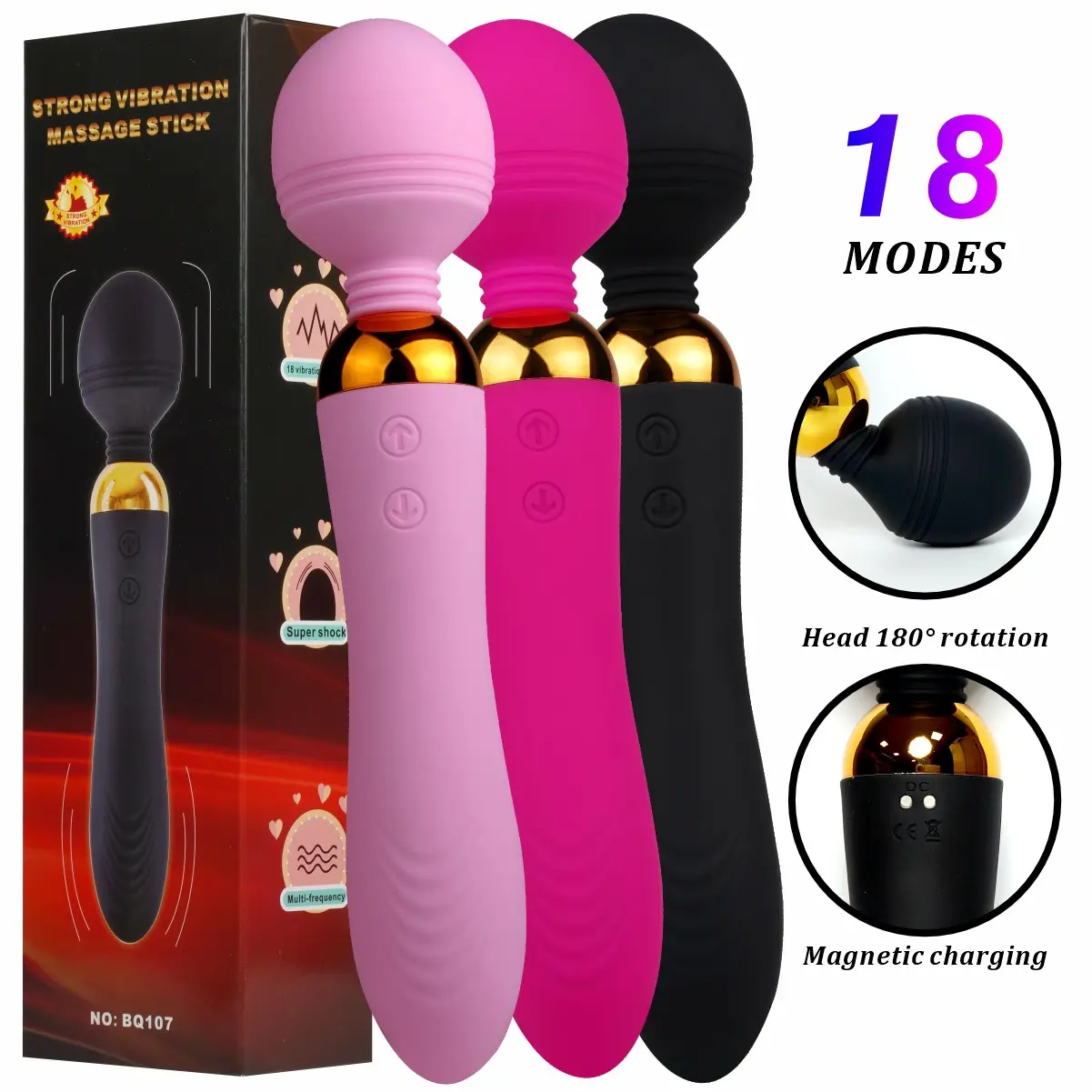 Vibrador de concreto portátil para mulheres, vibrador feito na China, Vibrador de varinha para homens e mulheres, venda imperdível