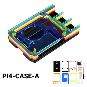 Raspberry Pi 4B Gehäuse Original ABS Gehäuse Aluminium legierung Metalls chale mit Lüfter Raspberry Pi 4 Modell B Zubehör - Product Image 4