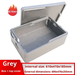 Hộp bánh thương mại cách nhiệt EPP nhiều lớp xếp chồng được hình chữ nhật, dùng đựng bánh tiramisu, bánh ngọt, có lớp mút cách nhiệt - Product Image 4