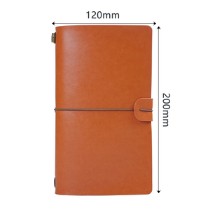 Benutzer definierte nachfüllbare handgemachte weiche PU-Lederbezug elastisch gebunden Retro Reise veranstalter Notizblock Notizbuch Vintage Journal Tagebuch