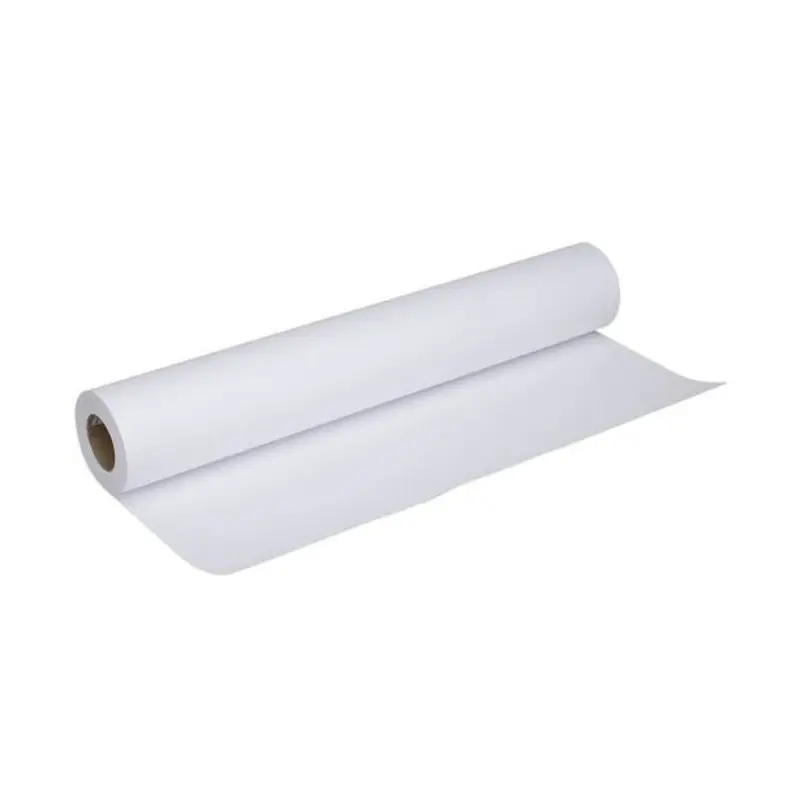 उच्च गुणवत्ता 1/2 आलेखक कागज रोल कारखानों 380mmmmx23meter सफेद बांड कागज/सीएडी प्लॉटर