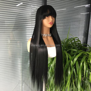 Tổng hợp tóc tóc giả bán buôn dài thẳng tóc giả với những tiếng nổ, tip phẳng mở rộng tóc ponytails PIXIE cắt tóc giả tóc con người - Product Image 5