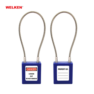 Padlock Manufacturing CABLE PADLOCK 3mm Dia 150mm and 240mm Cable Safety Lockout Padlocks Safety <strong>Lock</strong> Out