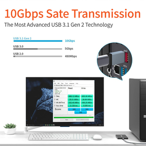 Yüksek süper hızlı aktarım veri tipi C halat USB tip C 3.0 ile USB 3.1 adaptör fiş Port dönüştürücü - Product Image 3