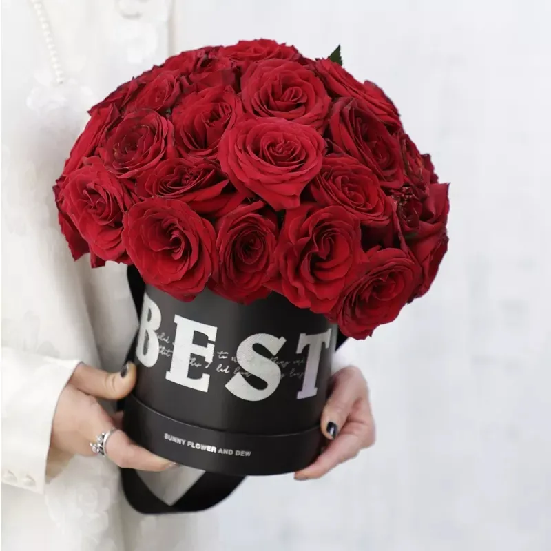ที่มีคุณภาพสูงที่ดีที่สุดรอบหมวกดอกไม้กล่องสำหรับวันวาเลนไทน์งานแต่งงานวันวาเลนไทน์