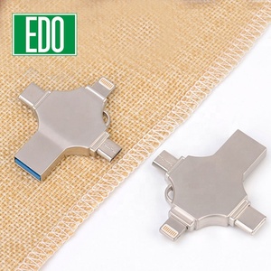 4 in 1 USB แฟลชเมมโมรี่ U Disk 32GB OTG USB แฟลชไดรฟ์สำหรับอินเตอร์เฟซ usb/ Micro/Type-C - Product Image 4