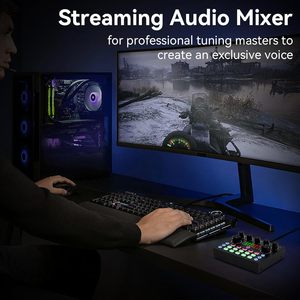Chuyên nghiệp phát thanh truyền hình Kit với Thông Minh sửa chữa giọng nói Card âm thanh và microphone cho live streaming phát thanh truyền hình - Product Image 5