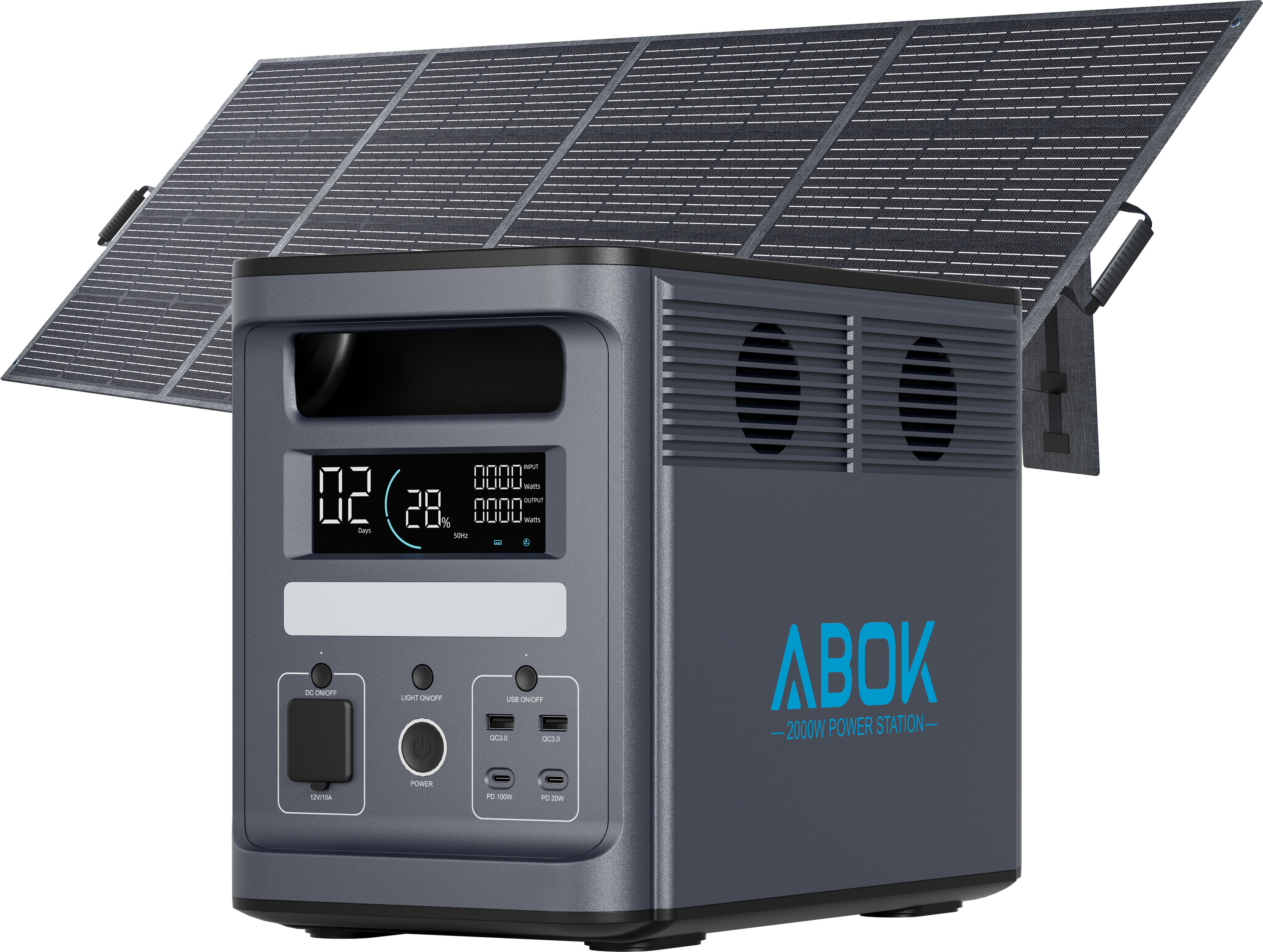 Ark2000 With 1 pc 400W Solar Panel