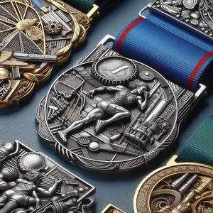 Metal el sanatları madalya toptan ucuz tasarım boş çinko alaşım 3D altın ödülü maraton koşu özel Metal spor madalya - Product Image 4